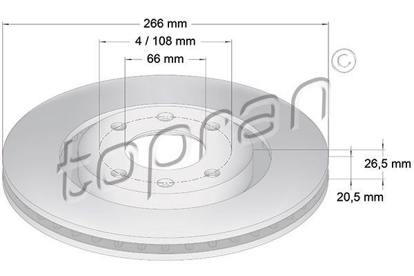 Bremsscheibe TOPRAN 720 246