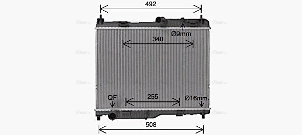 Kühler, Motorkühlung AVA QUALITY COOLING fd2683