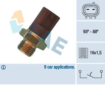Temperaturschalter, Kühlerlüfter FAE 36510