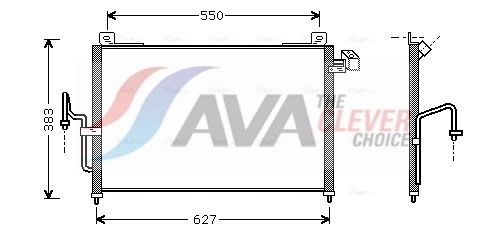 Kondensator, Klimaanlage AVA QUALITY COOLING MZ5159