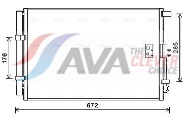 Kondensator, Klimaanlage AVA QUALITY COOLING KA5229D