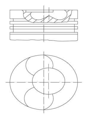 Kolben MAHLE 028PI00112002