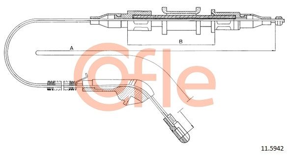 Seilzug Feststellbremse COFLE 11.5942