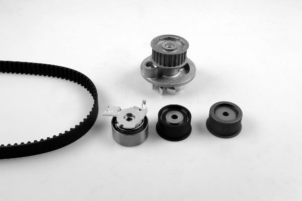 Wasserpumpe + Zahnriemensatz HEPU pk03282