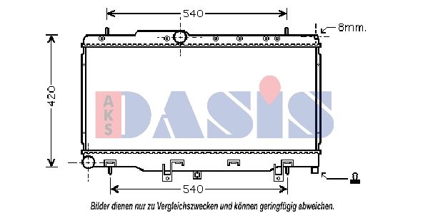 Kühler, Motorkühlung AKS DASIS 350036N