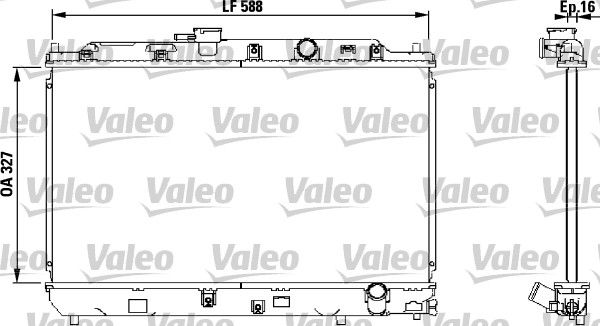 Kühler, Motorkühlung VALEO 731634