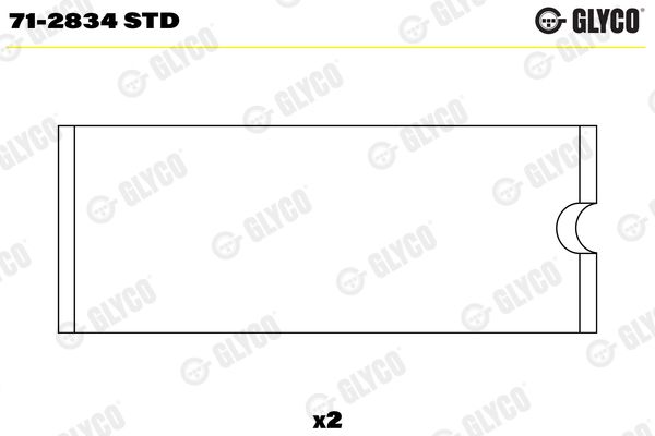 Pleuellager GLYCO 71-2834STD