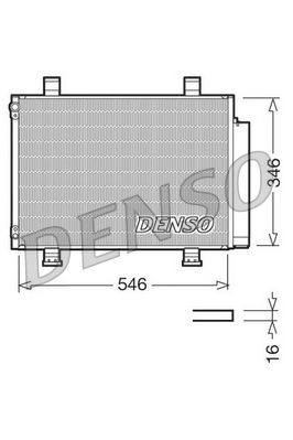 Kondensator, Klimaanlage DENSO DCN47001