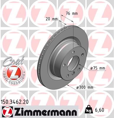 Bremsscheibe ZIMMERMANN 150.3462.20