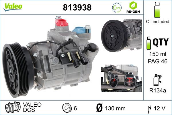 Kompressor, Klimaanlage VALEO 813938