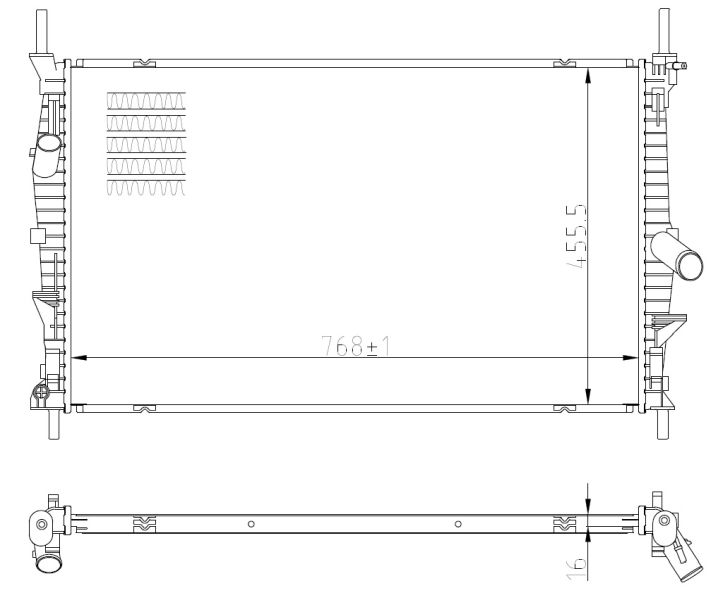 Kühler, Motorkühlung NRF 59293