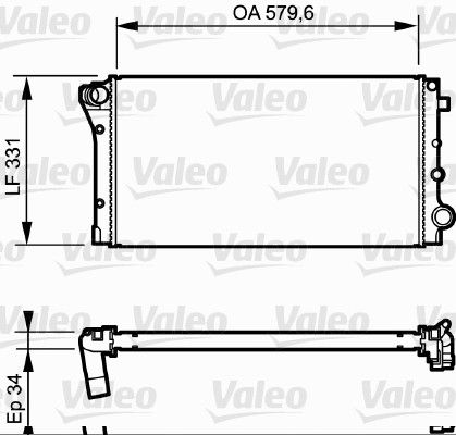 Kühler, Motorkühlung VALEO 734932