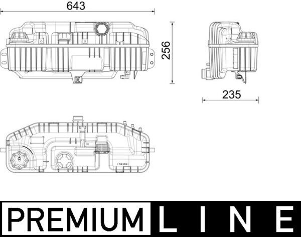 Ausgleichsbehälter, Kühlmittel MAHLE CRT241000P