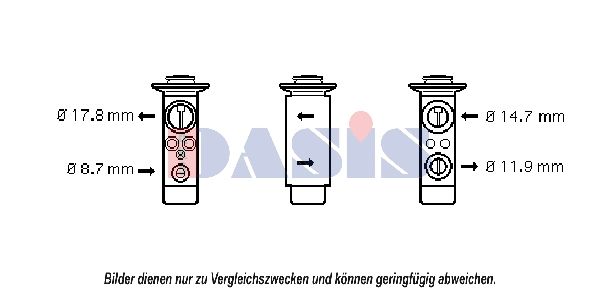 Expansionsventil, Klimaanlage AKS DASIS 840169N
