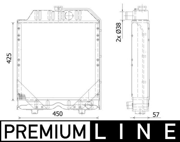 Kühler, Motorkühlung MAHLE CR2291000P