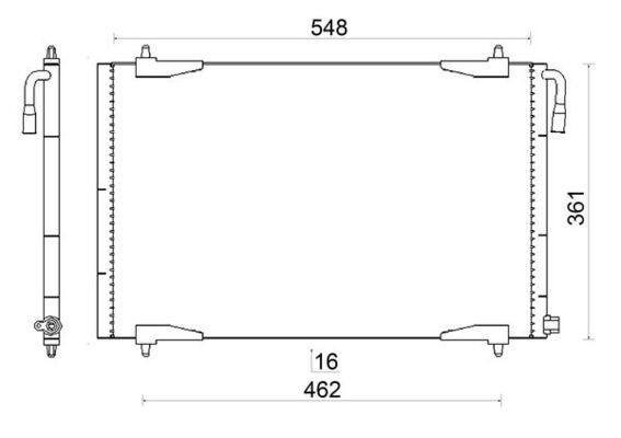 Kondensator, Klimaanlage MAHLE AC220001S