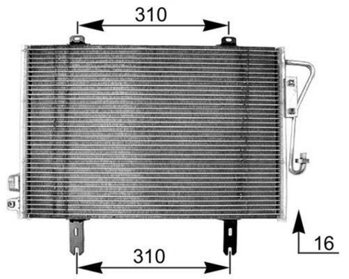 Kondensator, Klimaanlage MAHLE AC253000S