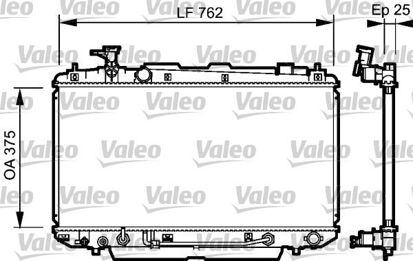 Kühler, Motorkühlung VALEO 734493