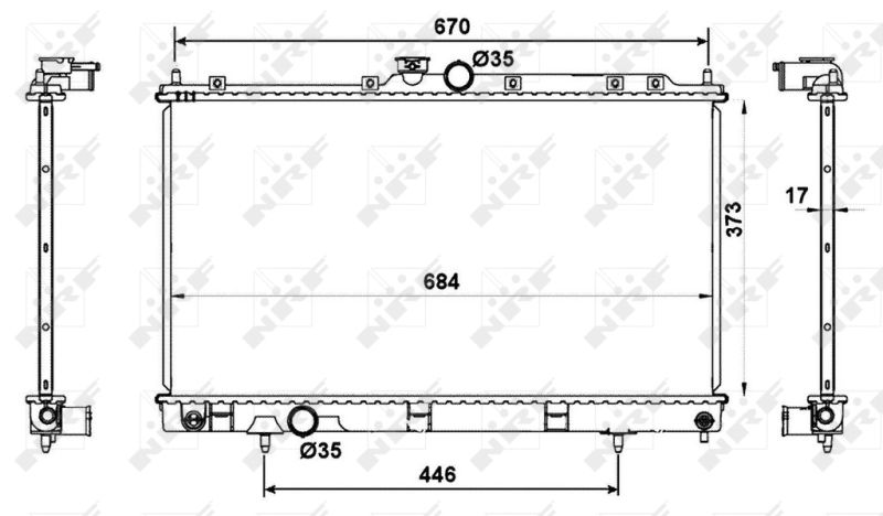 Kühler, Motorkühlung NRF 53779