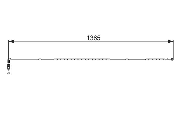 Warnkontakt, Bremsbelagverschleiß BOSCH 1987474583
