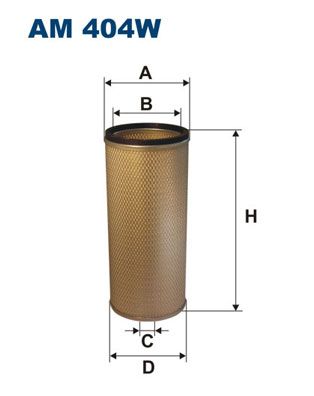 Sekundärluftfilter FILTRON AM 404W