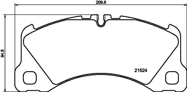Bremsbelagsatz Bremsbeläge HELLA 8DB 355 040-051