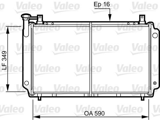 Kühler, Motorkühlung VALEO 731083