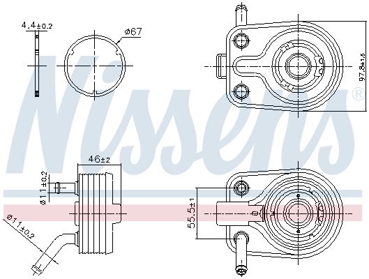Ölkühler, Motoröl NISSENS 91447