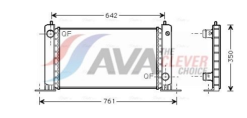 Kühler, Motorkühlung AVA QUALITY COOLING FTA2243