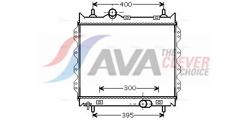Kühler, Motorkühlung AVA QUALITY COOLING CR2083