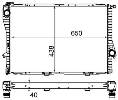 Kühler, Motorkühlung MAHLE CR295000S