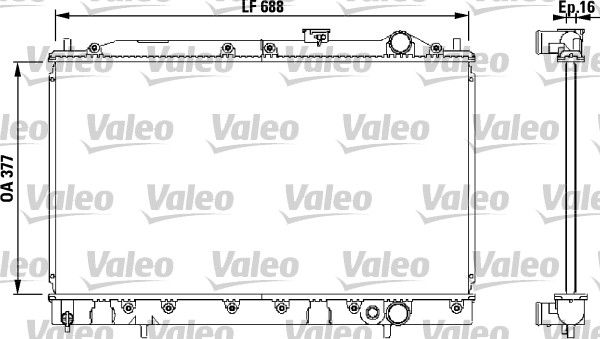 Kühler, Motorkühlung VALEO 732540