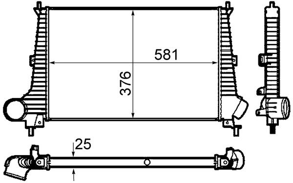 Ladeluftkühler MAHLE ci 300 000p