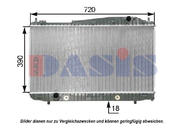 Kühler, Motorkühlung AKS DASIS 520084N