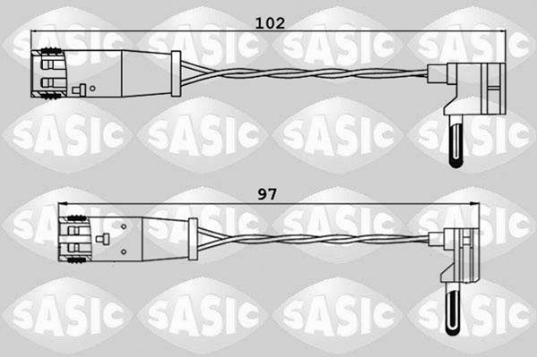 Warnkontakt, Bremsbelagverschleiß SASIC 6236033