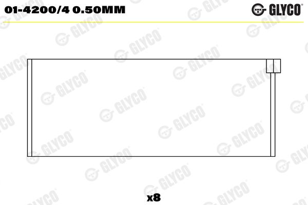 Pleuellager GLYCO 01-4200/40.50MM