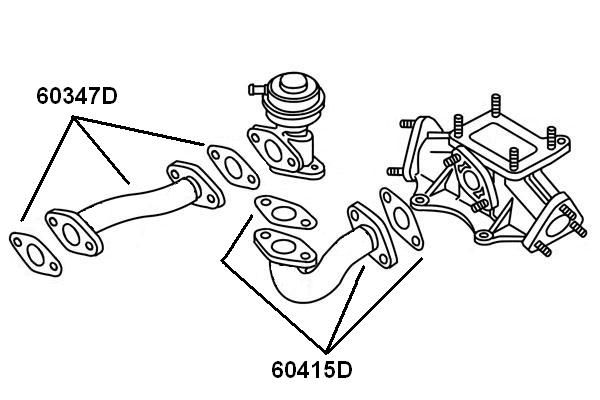 Rohrleitung, AGR-Ventil WAHLER 60347D