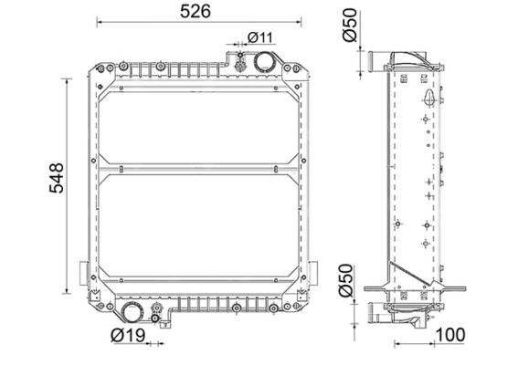 Kühler, Motorkühlung MAHLE CR2409000P
