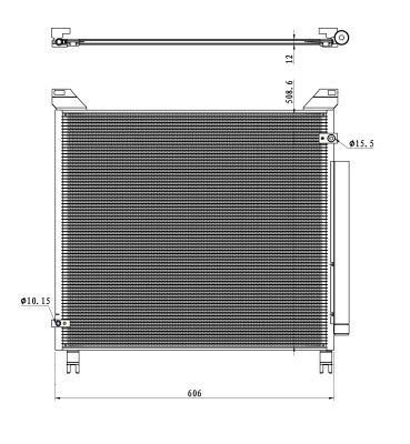 Kondensator, Klimaanlage NRF 350499