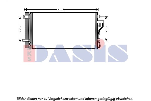 Kondensator, Klimaanlage AKS DASIS 562021N