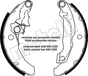 Bremsbackensatz METELLI 53-0131Y