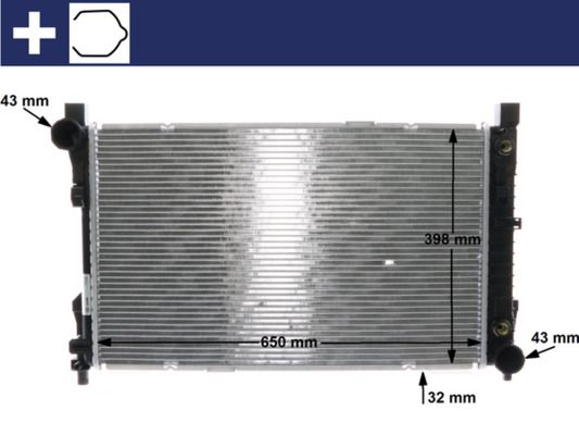 Kühler, Motorkühlung MAHLE CR1478000S