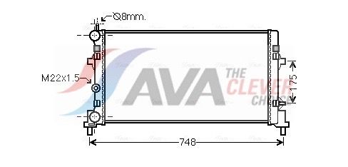 Kühler, Motorkühlung AVA QUALITY COOLING STA2037
