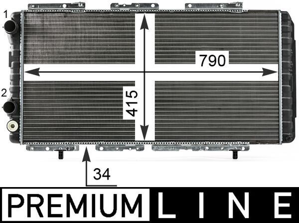Kühler, Motorkühlung MAHLE CR33000P