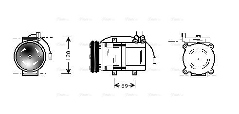 Kompressor, Klimaanlage AVA QUALITY COOLING hyk063