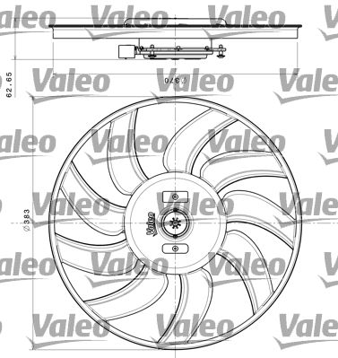Fläkt, kylare VALEO 696350