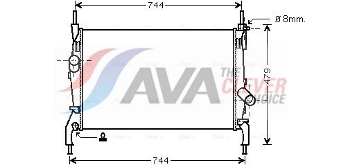 Kühler, Motorkühlung AVA QUALITY COOLING FD2404