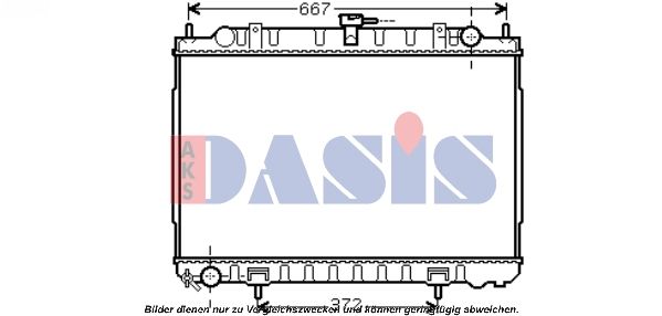 Kühler, Motorkühlung AKS DASIS 070122N