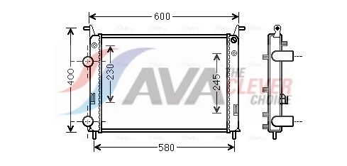 Kühler, Motorkühlung AVA QUALITY COOLING FTA2336