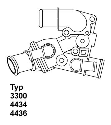 Thermostat, Kühlmittel WAHLER 4436.80D